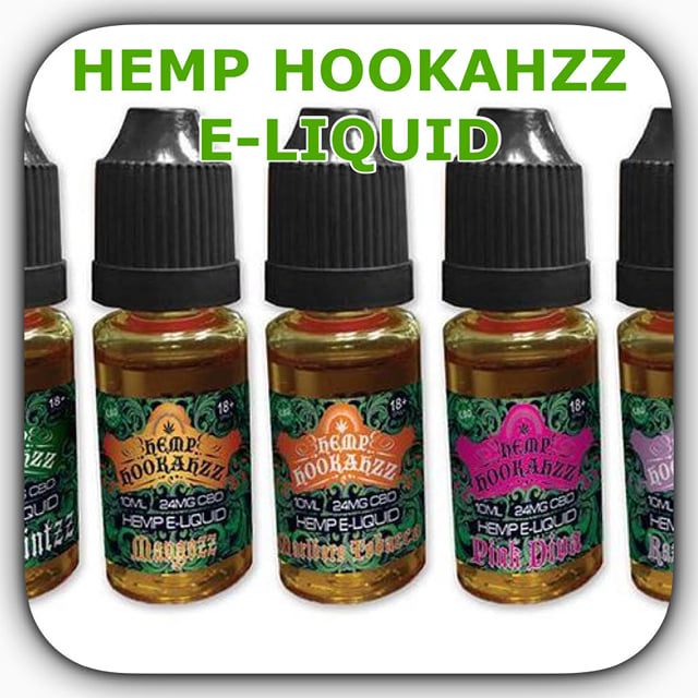 HEMP HOOKAHZZ CBD E-LIQUID (ASSORTED FLAVORS)
