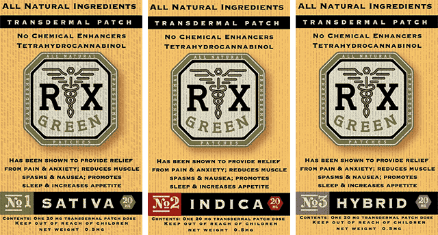 THC Transdermal Patches, Hybrid