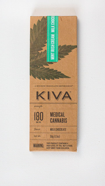 Kiva 180mg Mint Irish Cream Milk Chocolate