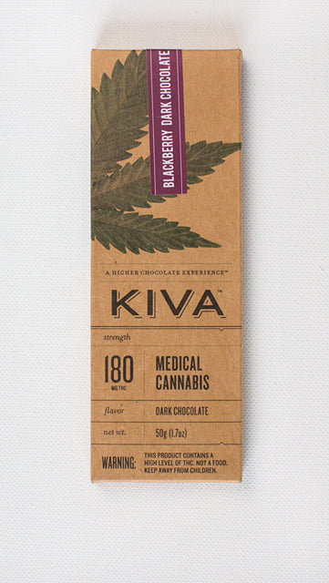 Kiva 180mg Blackberry Dark Chocolate