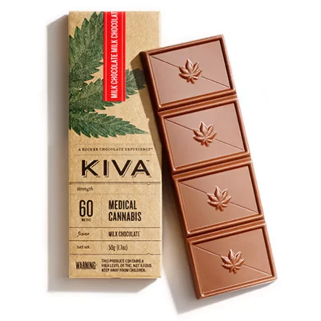 Kiva Milk Chocolate 60mg bar