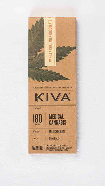 Kiva 180mg Vanilla Chai Milk Chocolate