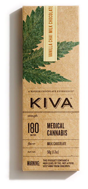 Kiva Confections - Vanilla Chai(180mg Bar)