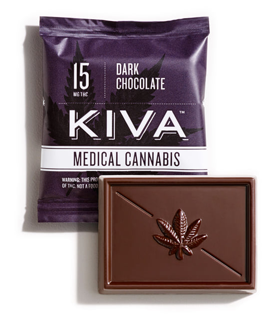 KIVA Minis - Dark Chocolate - 15mg THC