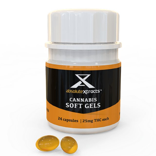 High THC Cannabis Soft Gels - 25mg