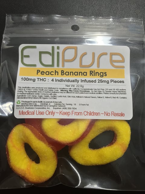 Peach Banana Rings- EdiPure