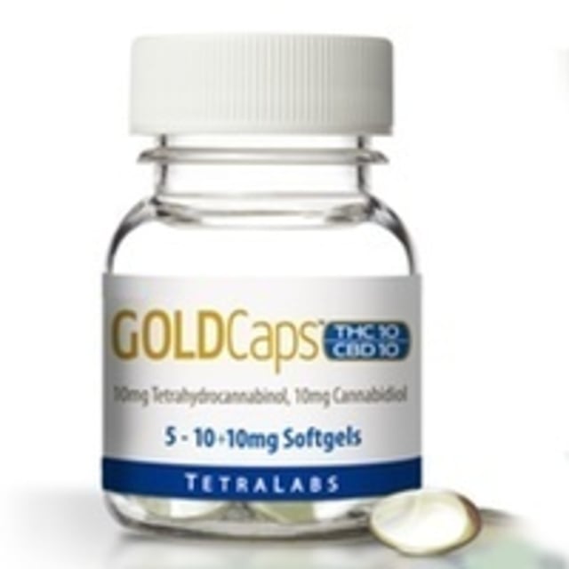 Tetra Labs - GoldCaps - 5pk - 10mg CBD/10mg THC