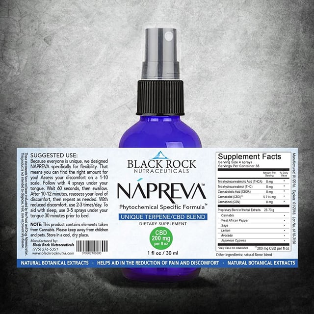 Napreva~ 100% CBD spray - 1 0z bottle