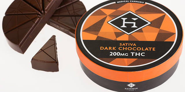 Hashman - Sativa Dark Chocolate Bar - 100mg THC
