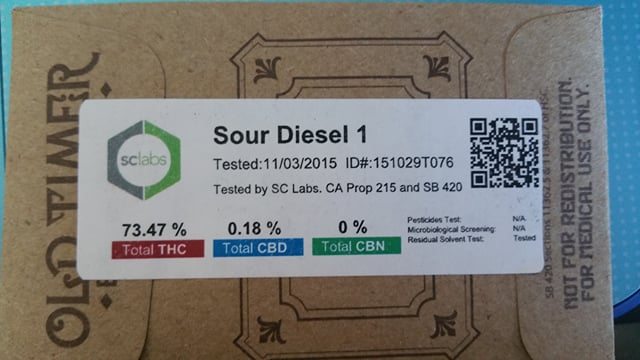 Old timer shatter - Sour Diesel