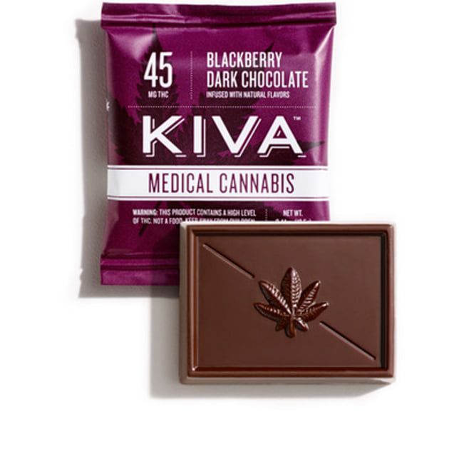 Kiva Blackberry Dark Chocolate Mini 45mg THC