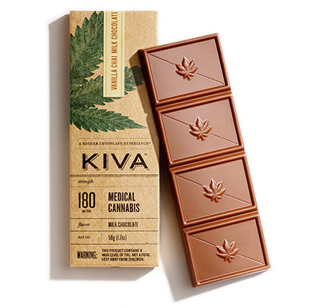 Kiva 180mg Vanilla Chai Milk Chocolate Bar TRIPLE STRENGTH
