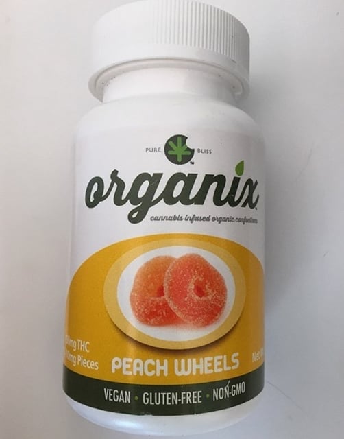 Organix - Peach Wheels - 100mg THC