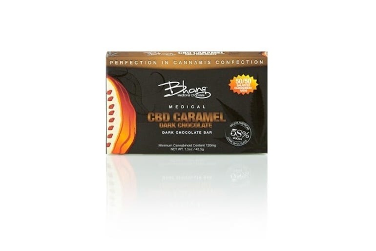 Bhang CBD Caramel and Dark Chocolate Bar