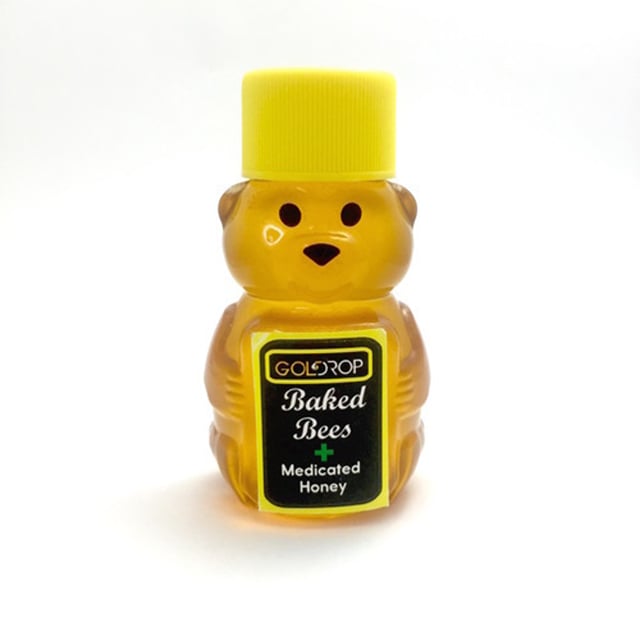 Gold Drop Baked Bees Medicated Honey 1 oz.