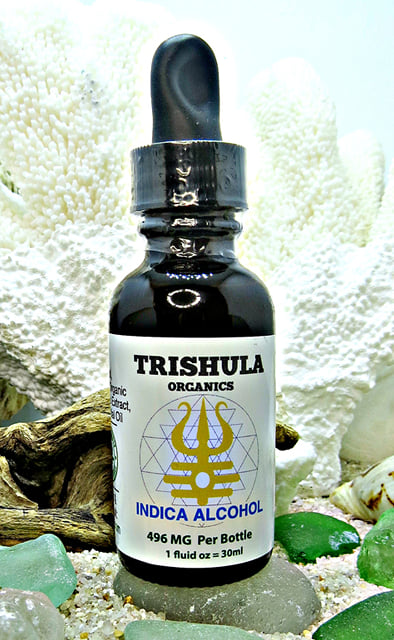Trishula 496mg THC Indica Alcohol Tincture, 1oz