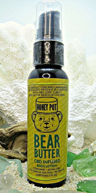Honey Pot Lotion 50mg CBD, 2 oz