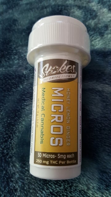 Stokes ~ Micros 5 mg dissolving THC tablets - Honey Lemon Ginger 50 count
