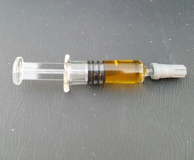 Grannies Clear Glass Syringe - Blueberry