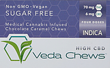 Veda Chew Indica 70mg THC 6mg CBD