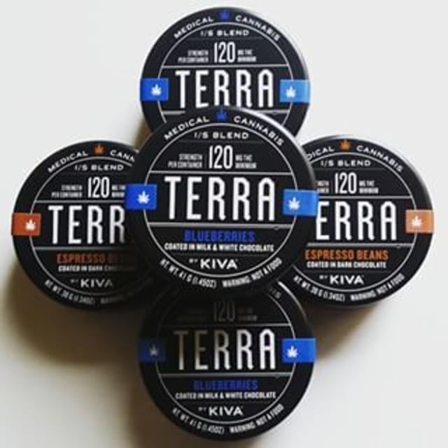 Kiva Terrabytes Espresso Beans/Blueberries - 120MG