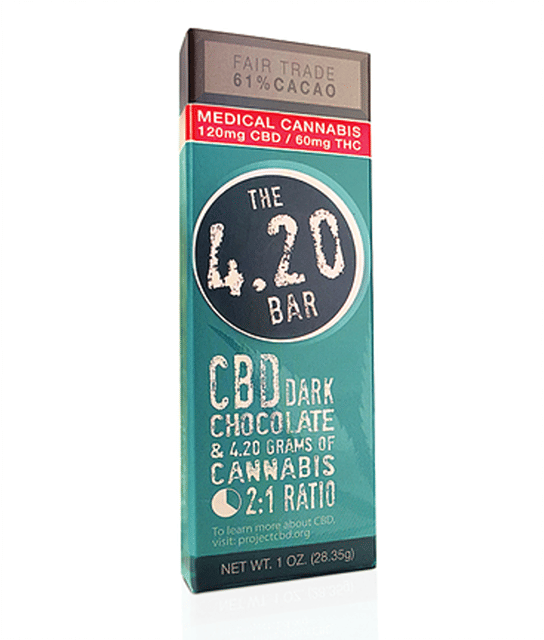 4.20Bar - CBD Dark Choc. (120mg CBD:60mg THC)