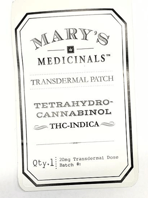 Mary's Medicinals - Indica Transdermal Patch (20mg THC)