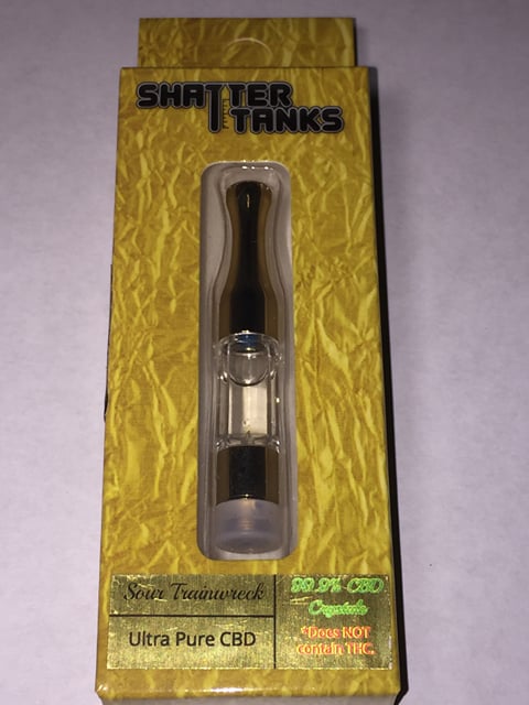 Sour Trainwreck CBD -500MG- Ultra Premium Solvent-Free Shatter Oil