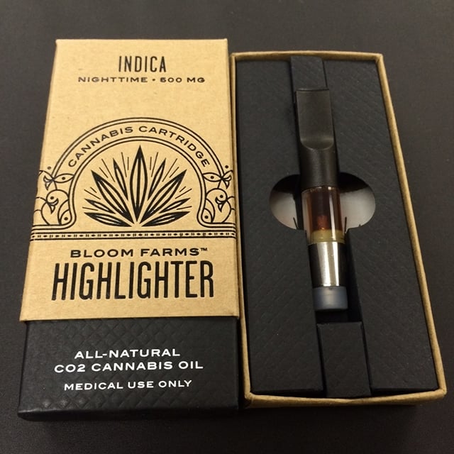 Bloom Farms Highlighter Indica Vape Cartridge 500mg
