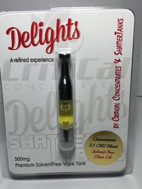 Cannatonic 2:1 CBD Blend - Solvent-Free Clear Oil - (500MG)