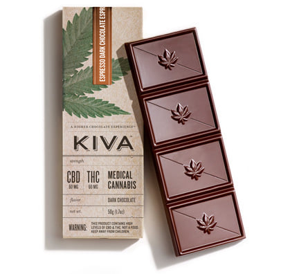 Espresso Dark Chocolate CBD:THC Bar