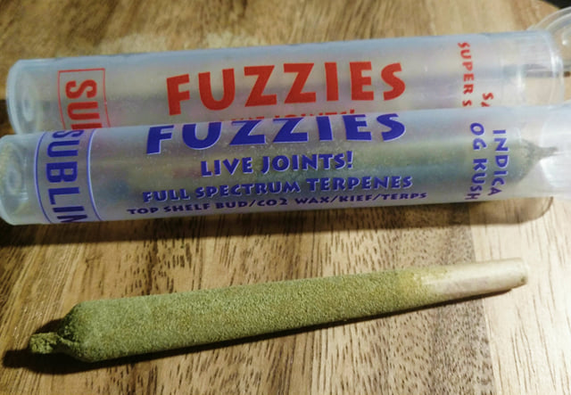 Fuzzies Pre-Roll (OG Kush) (Super Silver Haze)