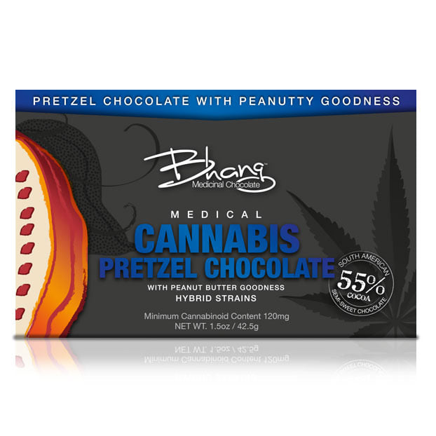Bhang Pretzel Peanut Butter 120mg Chocolate Bar