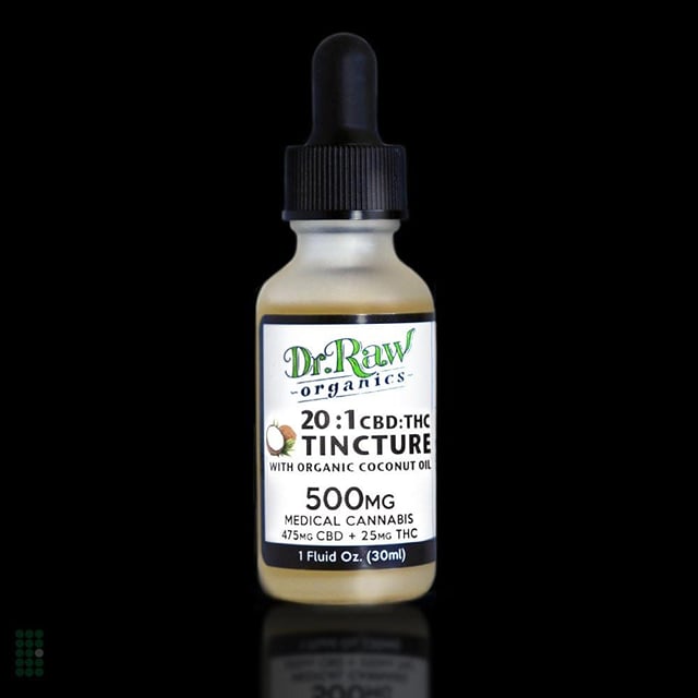 Dr. Raw CBD:THC Coconut Oil Tinctures