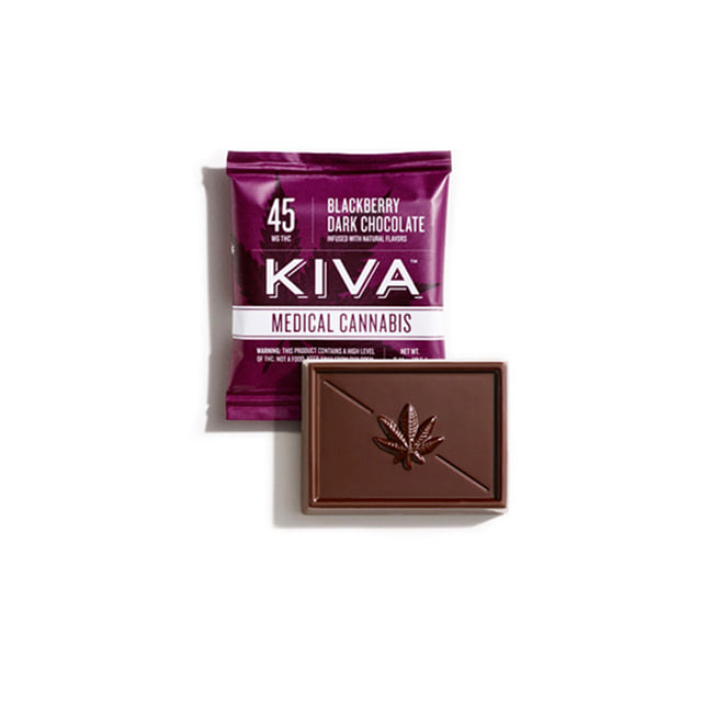 Kiva - Blackberry Dark Chocolate Square 45mg
