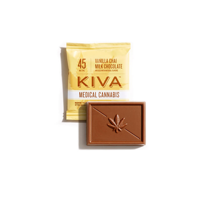 Kiva - Vanilla Chai Milk Chocolate Square 45mg