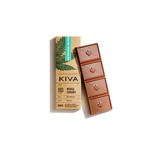 Kiva - Mint Irish Cream Milk Chocolate 180mg