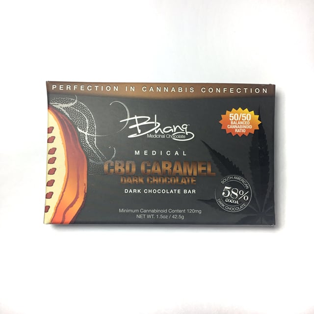 Caramel Dark Chocolate Bar CBD 1:1
