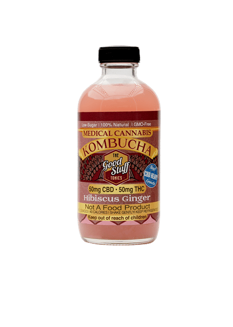 Hibiscus Ginger Kombucha 1:1 CBD:THC