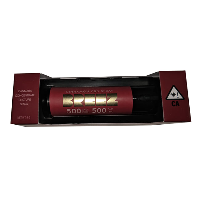 Breez Cinnamon CBD Spray - 500mg THC/500mg CBD