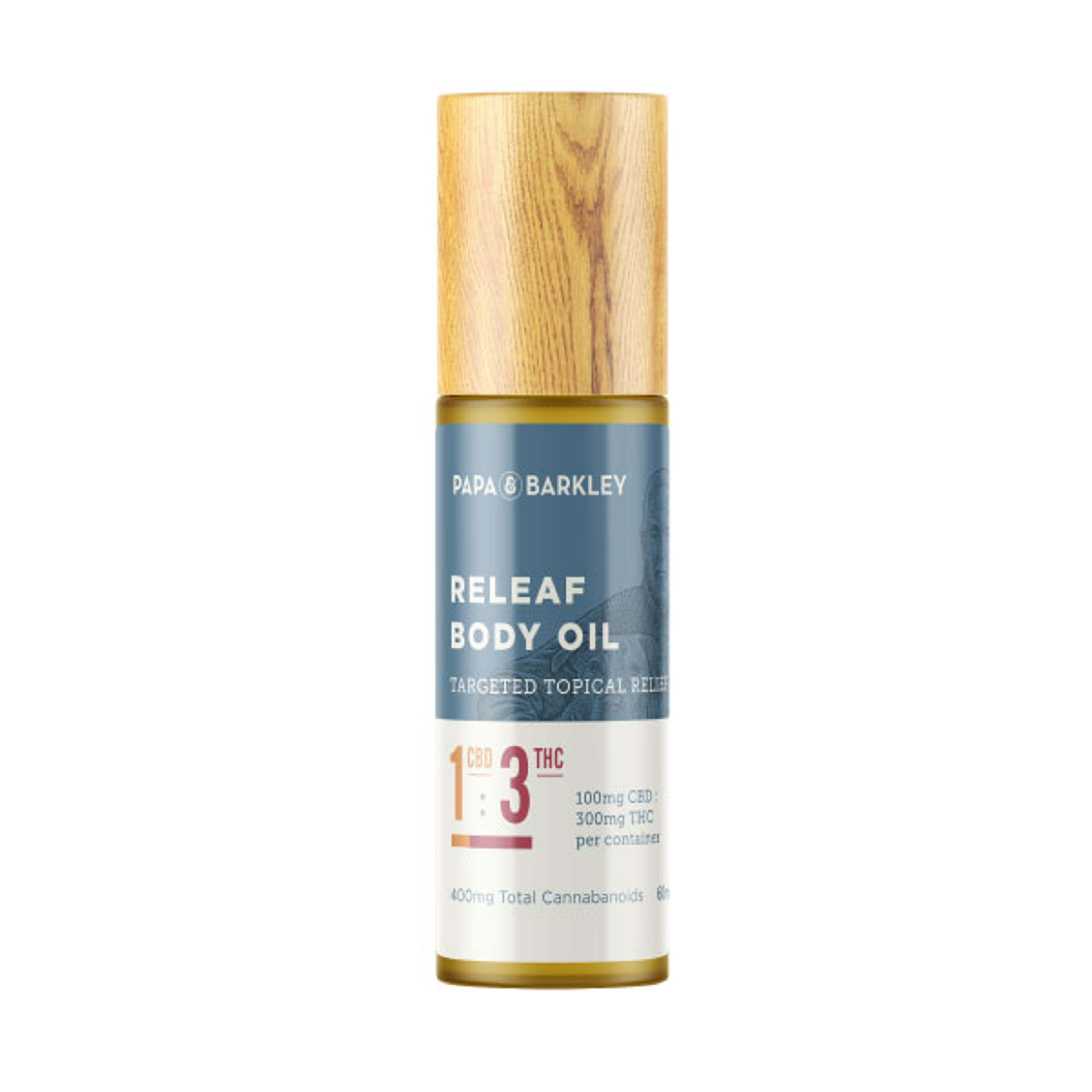 Releaf Body Oil 1:3 CBD/THC - Papa & Barkley - - $40 - Topical
