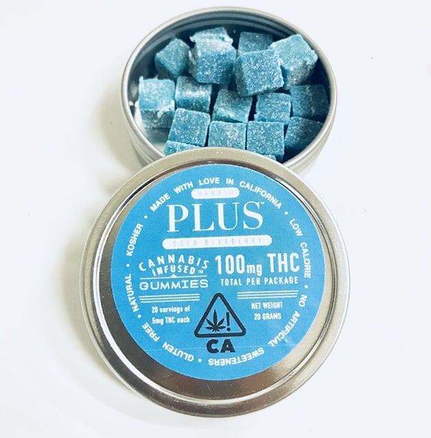 Hybrid Sour Blueberry Gummies