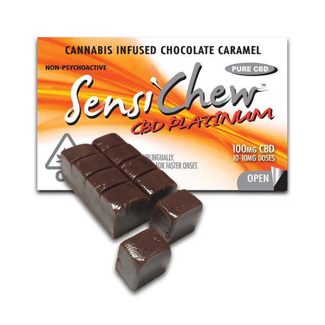 CBD Platinum Chocolate Caramels