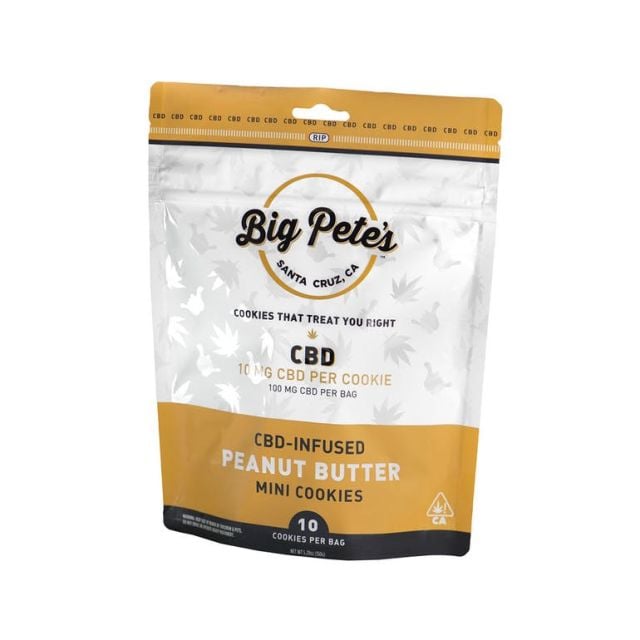 CBD-Rich Peanut Butter Mini Cookies