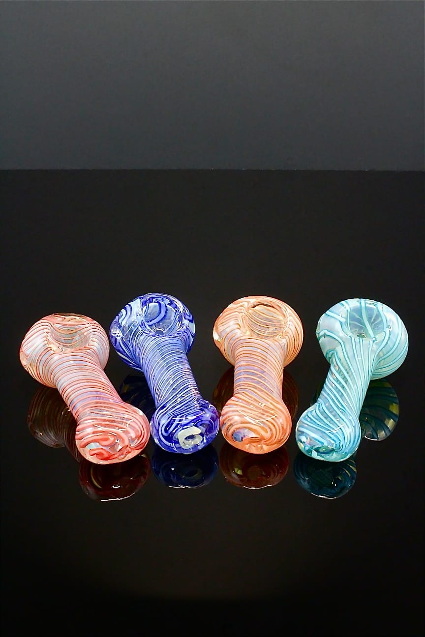 Small Handblown Glass Pipe - Assorted Colors [P1] - The Mighty Quinn - P1 Pipe - $10 - Accessories