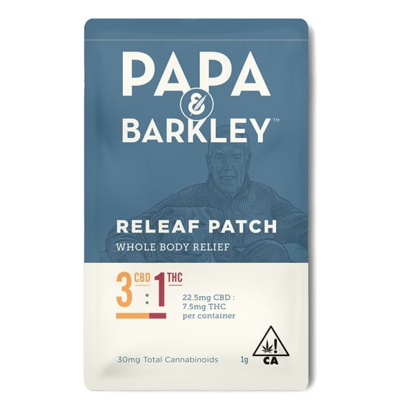 Releaf Patch 3:1 (CBD:THC) - Papa & Barkley - 3:1 Patch - $17 - Topicals