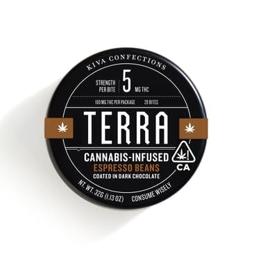 Terra Espresso Bites (Dark Chocolate) - Kiva Confections -  - $24 - Edible
