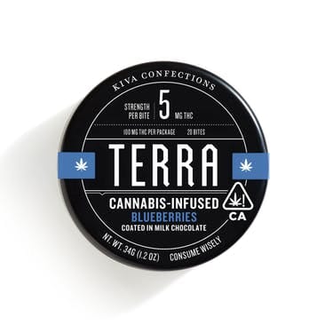 Terra Blueberry Bites (Milk Chocolate) - Kiva Confections -  - $24 - Edible
