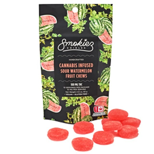 SOUR WATERMELON - GUMMY - SMOKIEZ -  - $13.97 - Edible (weight - each)