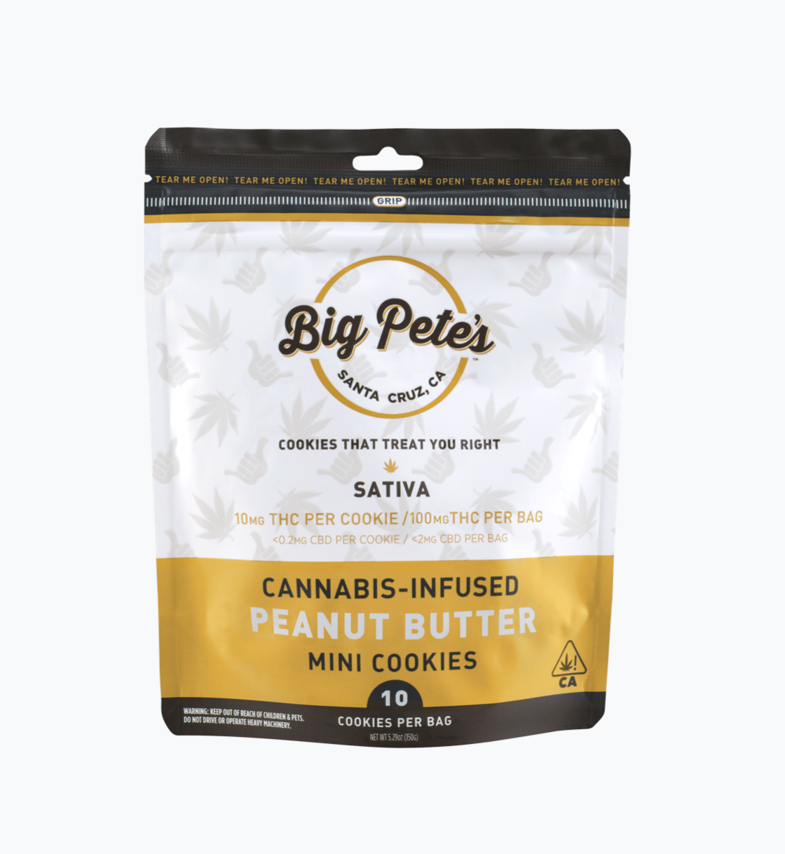 Peanut Butter Cookies Sativa - Big Pete's - 10 Piece - $20 - Edibles
